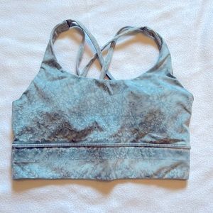 Lululemon light blue clouded bra